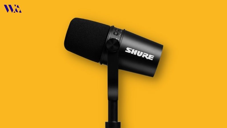 Shure MV7 XLR/USB Dynamic Podcasting Microphone 