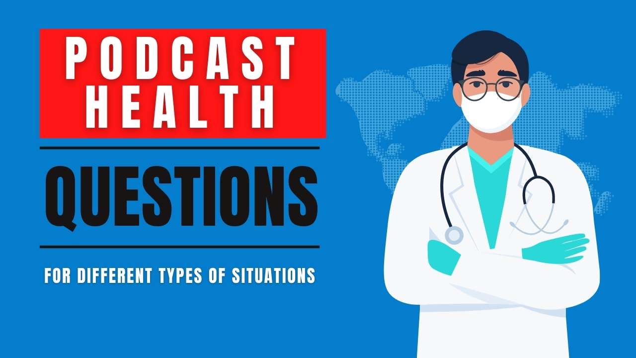Illustration about Podcast Health Questions