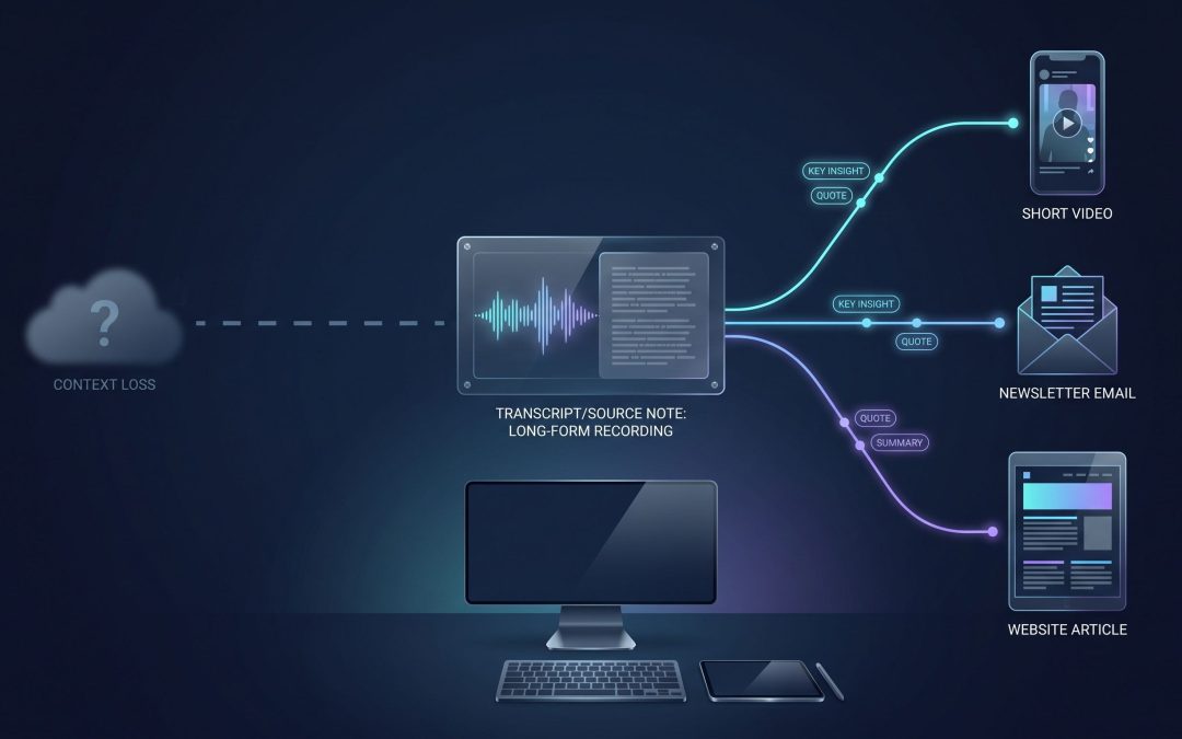 AI Repurposing Can Destroy Context. Build a Source Packet First.